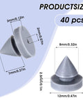 40 Pieces Rubber Door Silencers Set Anti Collision Door Mutes For Metal Doors And Frames Noise Reduction Slam Proof