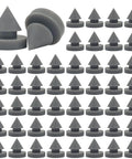 50 Pcs Rubber Door Silencers For Metal Door Frames Half Inch Diameter Anti Collision Silencers Prevent Door Slams Quiet Hinge Outlet Wear Resistant Non Slip Gray displayed in grid view