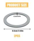 2 Pack Blender Gasket O-Ring Replacement For Oster Osterizer Blenders Gray Rubber Seal, size 6.6x0.2cm shown in image