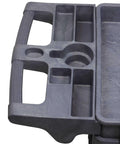 Heavy Duty Service Cart That Hauls Like A Workhorse, 500 Pound Capacity, Dual 30 By 16 Inch Shelves, rust resistant handle and compartments
