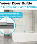 Gray Sliding Shower Door Bottom Guide For Glass Doors Fits 1-3/8 Inch Wide And 3 Inch Long Replacement Rail in shower