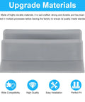 Sliding Shower Door Bottom Track With One Half Inch Groove For Seven Sixteenth Inch Thick Glass Gray Two Piece Set