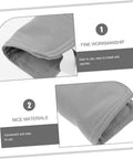 Close-up of gray silicone pads demonstrating fine workmanship and materials for effortless, tool free door silencer set.
