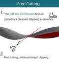 Carpet Floor Transition Strip, Self-Adhesive Carpet to Tile Transition Edging Trim highlighting free cutting and comfort features