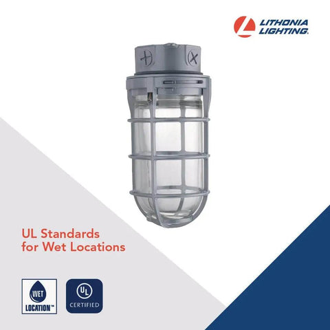 Industrial Jelly Jar Vapor Tight Light Fixture With Prismatic Glass Globe, 150W 120V Ceiling Or Wall Mount Lamp