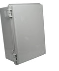 Rugged Outdoor NEMA Poly PBT Blend Economy Enclosure Box, Weatherproof IP66 And NEMA 1 2 4 4X Rated, closed side view