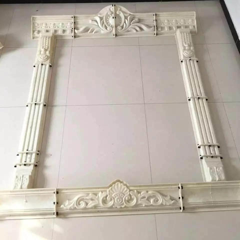 European Style Carved Window Frame Mold For Villas And Hotels GRC Concrete Decorative Mold With Antique Roman Column Pattern