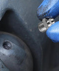 Close-up of 70 Pcs Metric Grease Fittings Assortment Kit featuring M6 M8 M10 zerk fittings used in automotive machinery.