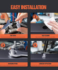 One Eighth Inch Twenty Seven Zerk Grease Fittings Kit With Wrench Easy Installation Steps by TRILINK