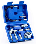 Grease Gun Accessory Kit, 11 Piece Grease Gun Coupler Set for Hard to Reach Grease Fittings in blue case