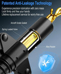 Heavy Duty Grease Gun Coupler With Leakproof Quick Lock Release, 10,000 PSI High Pressure, alloy nozzle, and spring-loaded valve close-up