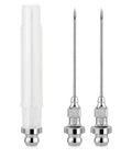 Three Pack 18G Grease Gun Needles For Easy Lubrication Of Machines And Bicycle Chains Carbon Steel Tips Pro Grade Durable Grease Injector Needle Fittings Fits Most Grease Guns Great For Impact Wrenches And Heavy Machinery Maintenance.