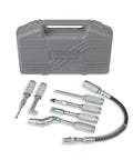 Versatile Grease Lubrication Adapter Kit With 12 Inch Hose And Quick Connect Couplings Lincoln, includes rubber tip and needle nozzles.