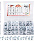 Grease Zerk Fittings Kit For Auto Techs And Home Mechanics Hapric 112 Pc SAE And Metric Hydraulic Fittings Set with storage box