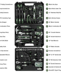 269 Piece Tool Set For Home Auto And Mechanical Repairs Complete DIY Ready Tool Kit With Drawer Organizer Green
