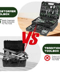 269 Piece Tool Set For Home Auto And Mechanical Repairs Complete DIY Ready Tool Kit With Drawer Organizer Green