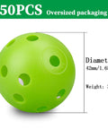 50 Pack Colored Golf Practice Ball, 40mm Hollow Sports Golf Training Balls Plastic Airflow Good for Your Pets(Multicolor).