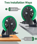 4 Inch Swivel Plate Caster Wheels Set of 4 Heavy Duty 1800 Lbs Total Capacity with Brakes Polyurethane Casters installation guide