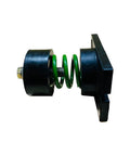 Side view of Cup Spring Mount Isolator Pack Of 4 For Vibration Isolation With 1 Inch Deflection, 220 Lb Per Cup Capacity, Green Color Code