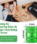 All In One Deburring Cutter And Tube Reamer For Copper PVC And Metal Pipes With Easy Grip Handle, compact green design