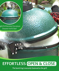 One Piece Hinge Band Replacement For Large Green Egg Grill Fits Large Big Egg Contour Durable Assembly shown installed