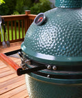 Latch Assembly for Large Green Egg Zinc Alloy Hinge Band Replacement installed on grill