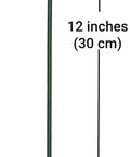 Green HDPE Plastic Welding Rod One Eighth Inch Diameter Thirty Feet For Canoes Kayaks Dirt Bike Fenders Gas Tanks Agricultural Water Tanks And Radiator Overflow Tanks Works With Airless Hot Air And Nitrogen Welders Polyvance Compatible Mini Weld shown in full view with measurements.