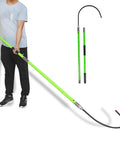 Person holding Insulated High Voltage Rescue Hook With Non Conductive Handle 2m Hot Stick Rescue Tool For Electric Shock Emergencies