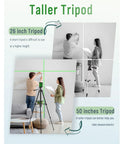 People using Laser Level With 50 Inch Tripod 360 Degree Self Leveling Cross Line Green Beam for alignment indoors