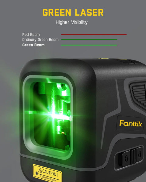 Pocket Green Laser Level D2 100 Ft Self Leveling Cross Line Laser With 360 Degree Rotation Type C Rechargeable Magnetic Bracket