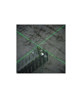360° self-leveling green laser delivers bright, precise layout across walls, ceilings, and fixtures up to 100 ft with IP65 protection