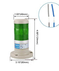 Green LED Industrial Signal Light Tower For 220 VAC Continuous Warning Direct Mount All Round LED Indicator 80x124mm Base