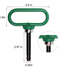 Heavy Duty Magnetic Hitch Pin 1/2 Inch Strong Magnet Handle For Lawn Mowers And Trailer Hitches, showing dimensions.