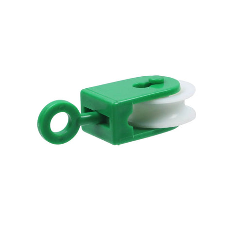 Nylon Pulley One And Three Eighths Inch Diameter For Outdoor Clotheslines And Rope Pullers Smooth Quiet Operation Durable Green Nylon