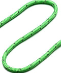 Bright green nylon rope from Stainless Steel Nylon Adjustable Rope Fastener With Fixed Buckle And Pulley For Awning Wind Ropes And Tent Ropes.