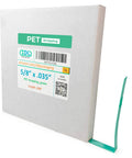 Heavy Duty PET Strapping Coil Five Eighths Inch Wide 0.035 Inch Thick, 200 Feet, 1400 Lbs Break Strength, Green packaging box