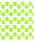 50pc Pickleball Balls,40 Holes Indoor pickleball balls with Mesh Bag,8mm Precision Drilled-Spaced Pickle ball Set in green arranged on surface.