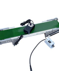 Motorized Industrial Conveyor for Automatic Production with Anti Static Adjustable Table Belt, compact and lightweight design for factories.
