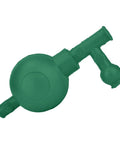 Green three valve suction bulb pipette filler for efficient liquid transfer in laboratories durable rubber construction