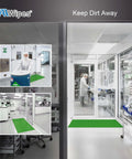 Inside view of a cleanroom using Sticky Mat Adhesive Pads For Cleanrooms 24 By 36 Inches 5 Pack With 30 Sheets Per Pack Total 150 Sheets.