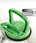 Heavy Duty Vacuum Suction Cup Lifter 4.5 Inch With Dual Locking Handles Gripper shown on marble surface