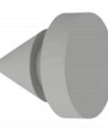 Metal Door Silencer For Metal Frames Reduces Door Rattle With Rubber Cushion One Eighth Inch Projection And One Half Inch Base Diameter For Latches And Locks ANSI A15616 L03011 Grey