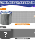 Comparison of Grey Window Screen Repair Tape 3 Inches By 20 Feet roll and a smaller 2-inch roll, highlighting larger size and length.