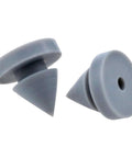 Door Silencers One Half Inch Hinge Outlet Rubbers For Metal And Wood Doors, Heavy Duty Noise Reduction, 16 Pack In Grey