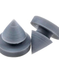 Door Silencers One Half Inch Hinge Outlet Rubbers For Metal And Wood Doors, Heavy Duty Noise Reduction, 16 Pack In Grey, High Temperature Resistant