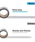 Grey Window Screen Repair Tape 2 Inch By 30 Foot Roll For Windows Or Doors vs. shorter tape comparison