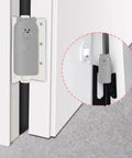 Door Pinch Guard Hanging Silicone Door Stop Wedge Grey 2 Pack Soft Slam Protector For Hinges Quiet Close And Frame Protection Hidden Installation Anti Slam Silencer For Busy Homes