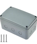 Outdoor IP66 Waterproof Electrical Junction Box Enclosure Built Tough From Fireproof Plastic, Weatherproof External Project Box