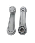 2 Pack Grey Interior Window Crank Handles With Retainer Clips For Toyota Tacomas Matrix Land Cruiser Camry Corolla front view