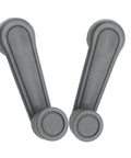 2 Pack Grey Interior Window Crank Handles With Retainer Clips For Toyota Tacomas Matrix Land Cruiser Camry Corolla